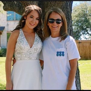 White Rachel Allan Prom Dress